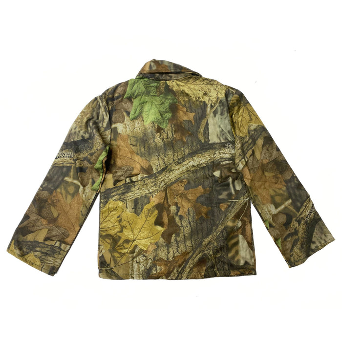 Youth Hunting Camo Two Pocket Button Down Jacket - Realistic Camouflage Jacket for Children or Teens