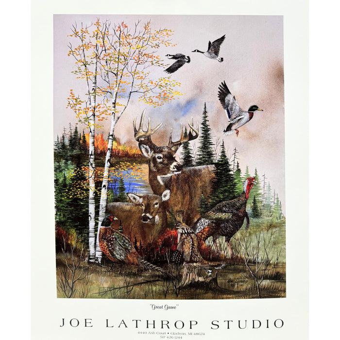 Joe Lathrop "Great Game" Print - Wildlife Artwork