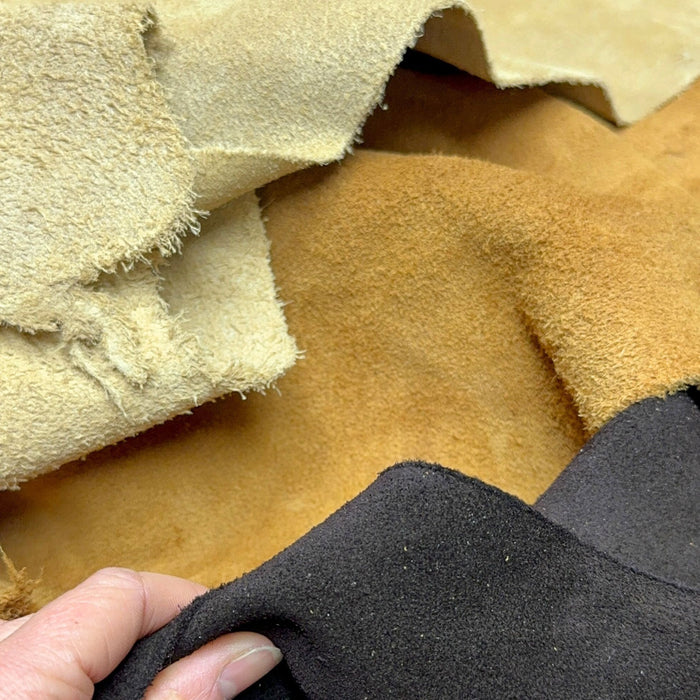 Large Suede Side Split 4-5 oz Cowhide Leather Hides
