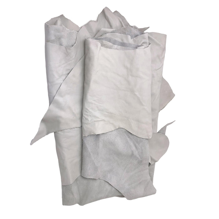 Jumbo Upholstery Pieces 3 oz Cowhide 5 lb Bag - All White or All Black
