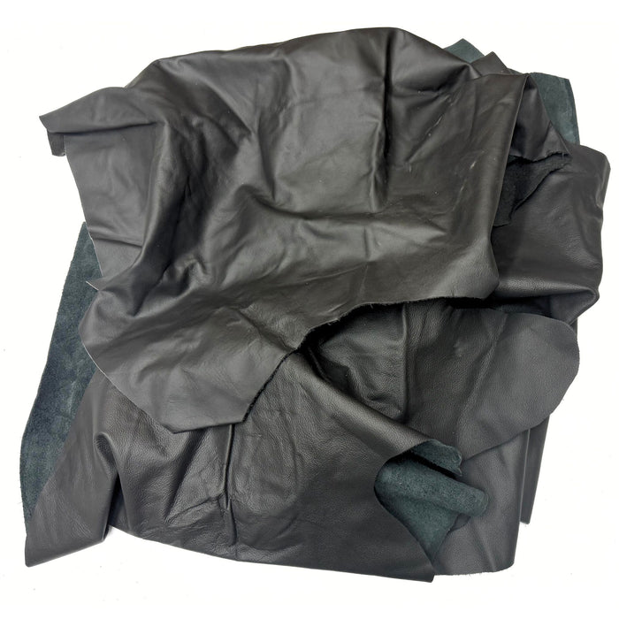 Jumbo Upholstery Pieces 3 oz Cowhide 5 lb Bag - All White or All Black