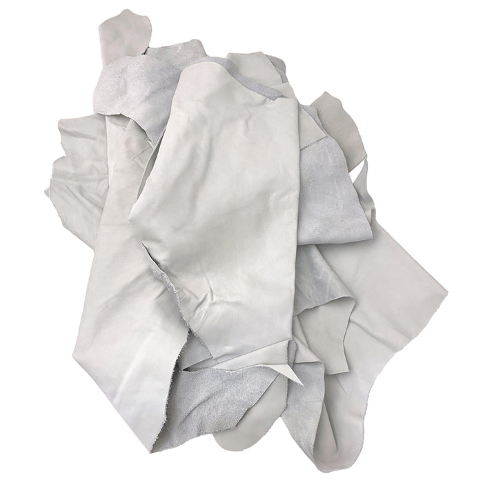 Jumbo Upholstery Pieces 3 oz Cowhide 5 lb Bag - All White or All Black