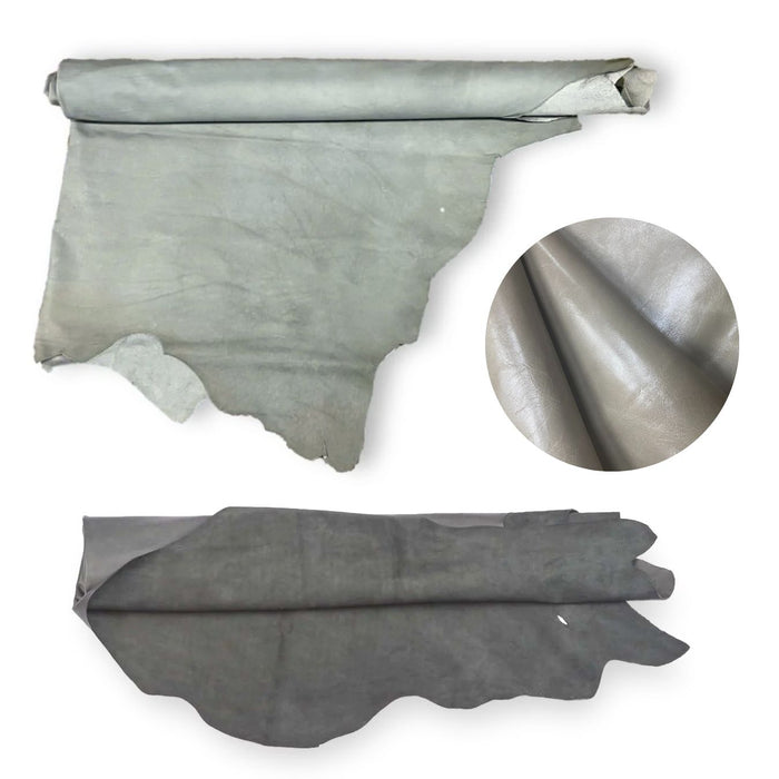 Assorted Gray Upholstery Hides - 2-4 oz. - 40-46 sq. ft.