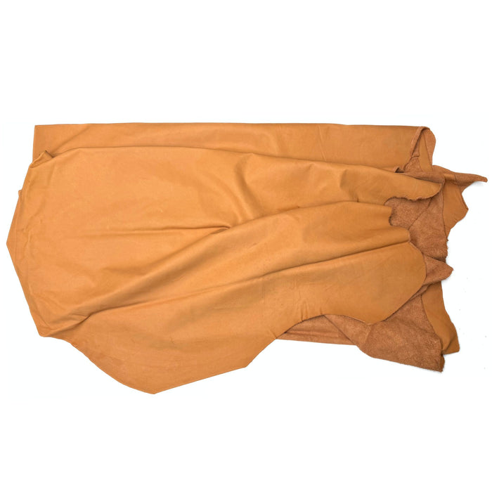 Burnt Orange Upholstery Leather - Large Full Hides - Extra Large Full Hides - Cowhide Die Cut Squares