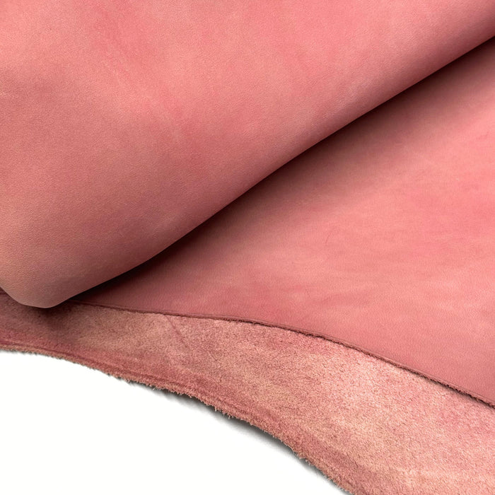 Orchid Upholstery Leather - Large Full Hides - Extra Large Full Hides - Cowhide Die Cut Squares