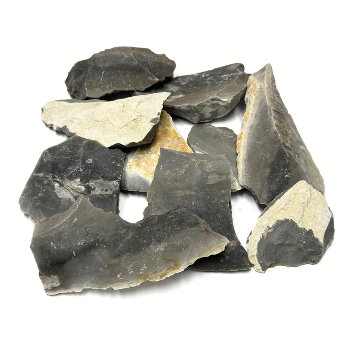 Fire Making Flint Chips 10 Pack - Primitive Fire Starting Supplies - Survival & Emergency Gear