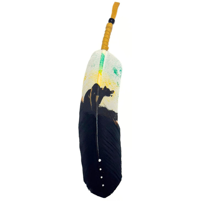 Beautiful Hand Painted Wildlife Themed Feathers