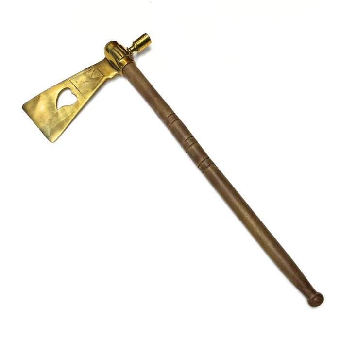 English Style Polished Brass Tomahawk Smoking Pipe