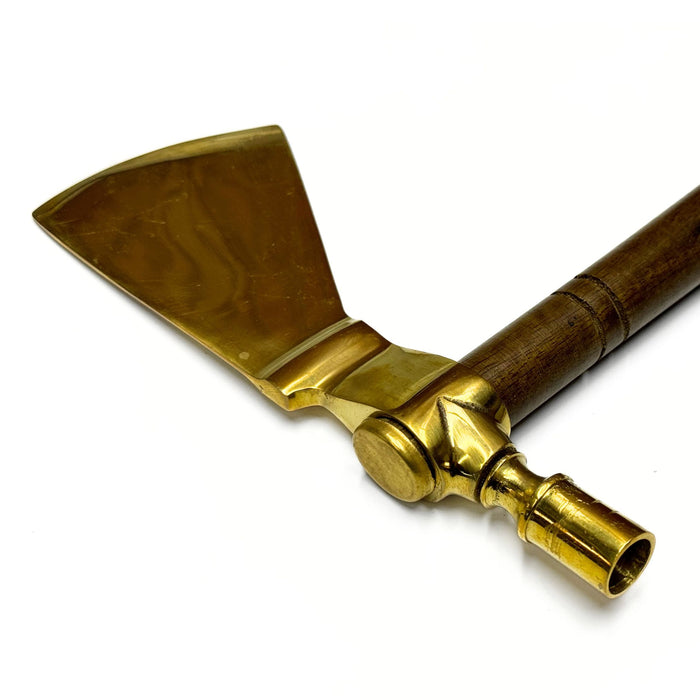 French Style Polished Brass Tomahawk Smoking Pipe