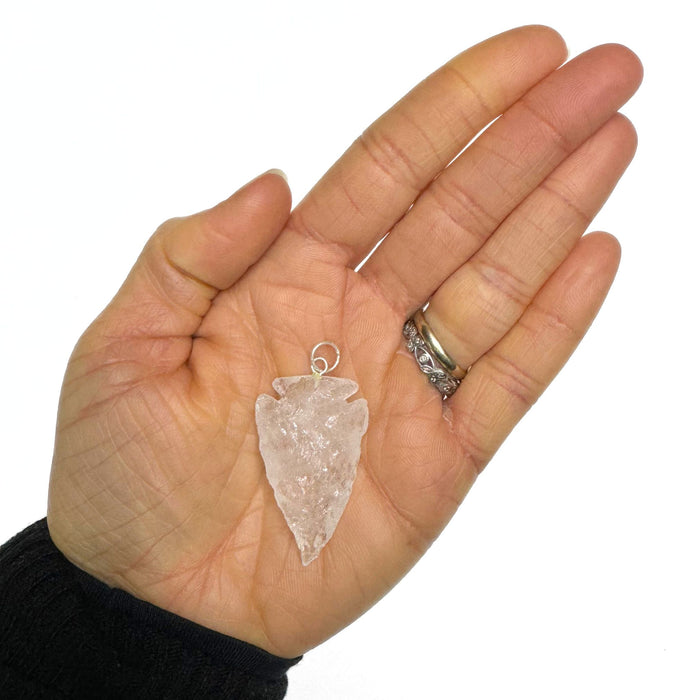 Crystal Arrowhead - Necklace with Adjustable Length Cord or Pendant Only