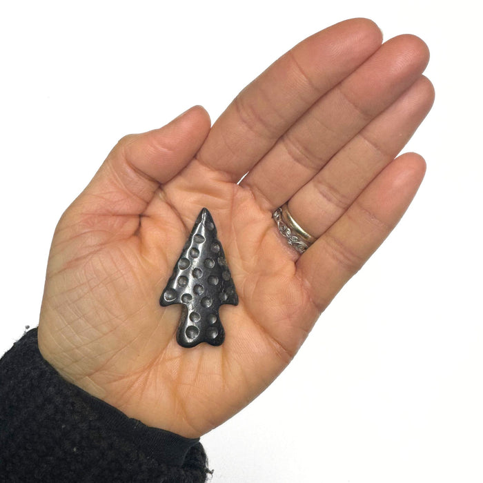 Bone Arrowheads - Native Craft Supplies - White - Black
