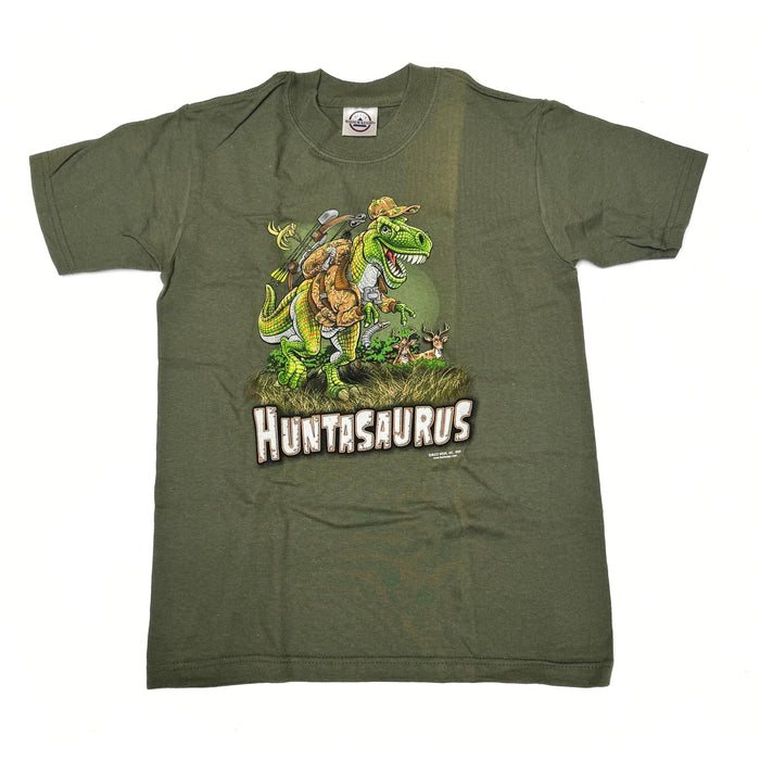 "Huntasaurus" Little Hunter Dinosaur T-shirt - Youth XS