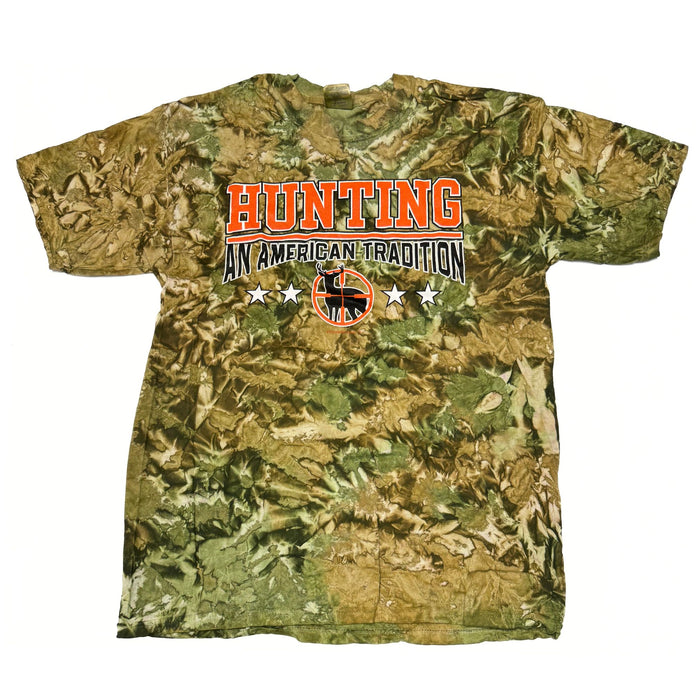 "Hunting: An American Tradition" Camo Tshirt - Adult M