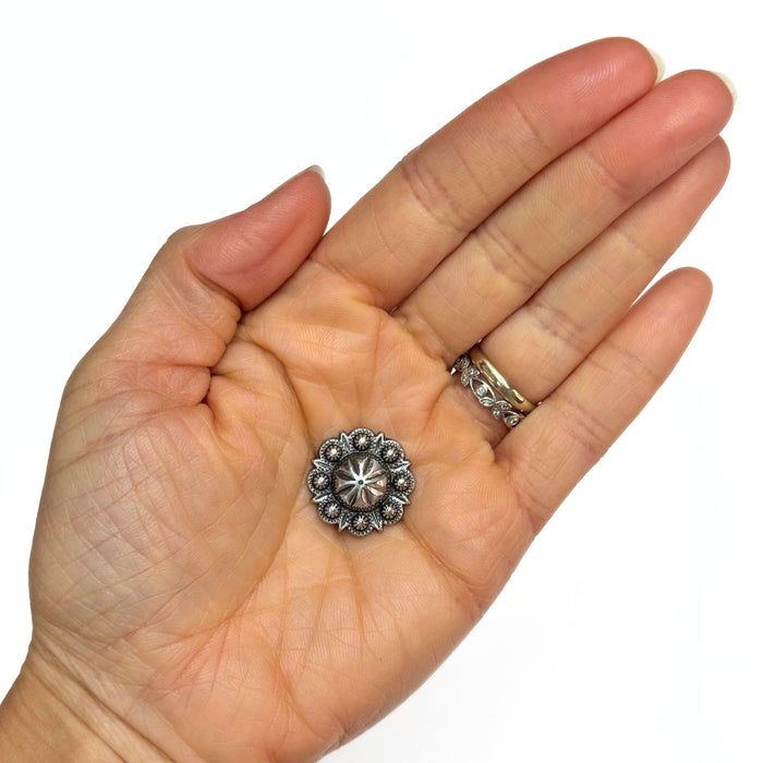 4 Pack Daisy Screw Back Conchos - 3/4"