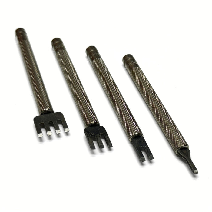 Thonging Chisel Leather Craft Tools - 4 Prong - 3 Prong - 2 Prong - 1 Prong