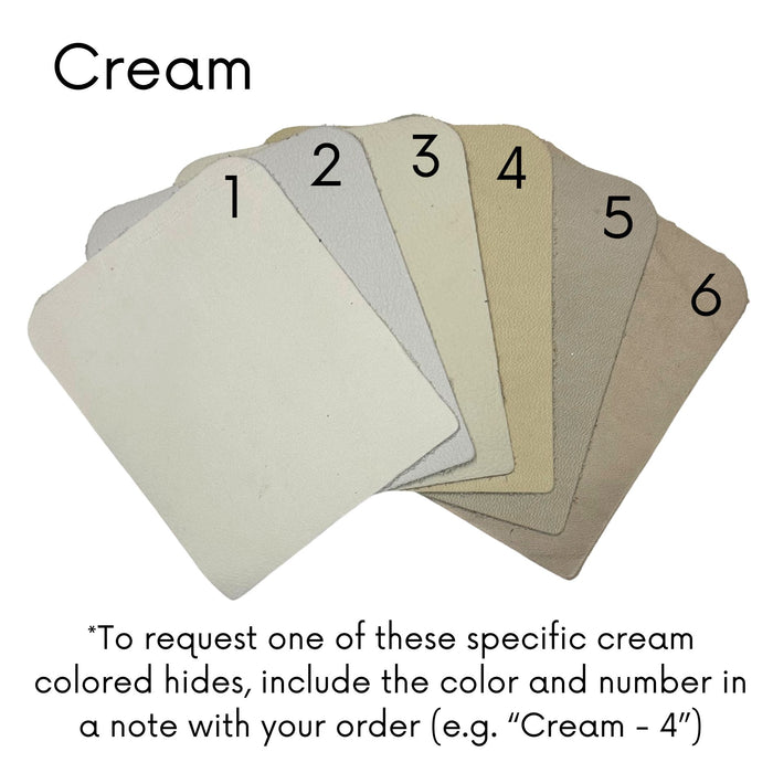 Assorted Upholstery Leather Hides - B+ Grade - 2-3 oz Cowhide - Large - Extra Large