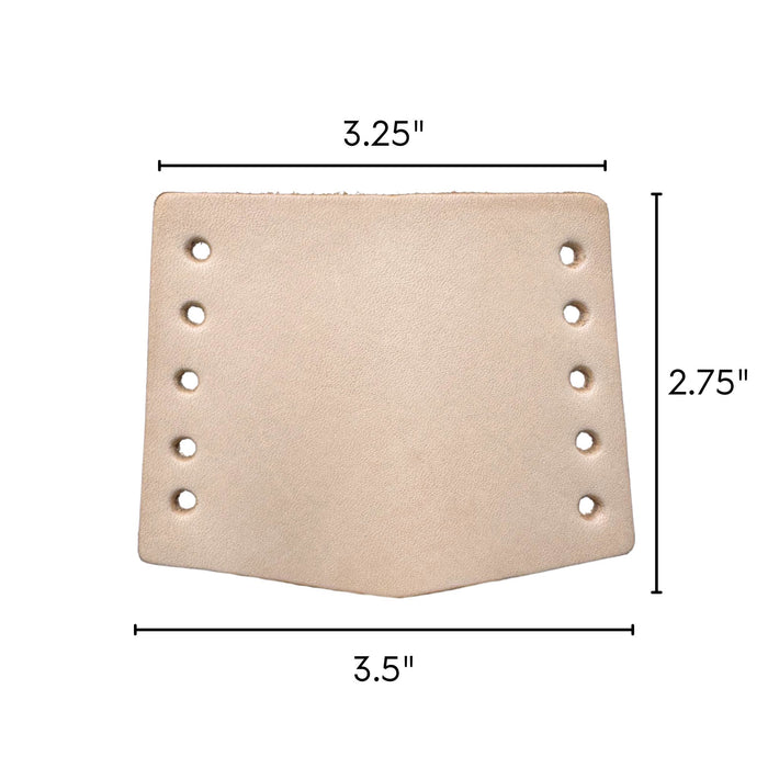 Oak Leather Neckslide for Crafts - Neckerchief Slide - DIY Craft Project