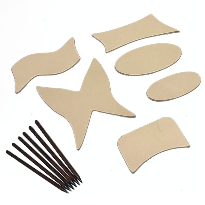 Stick Barrette Leather Craft Kit -Make Your Own Leather Barrettes With Stick - DIY Handmade Retro Hair Accessories