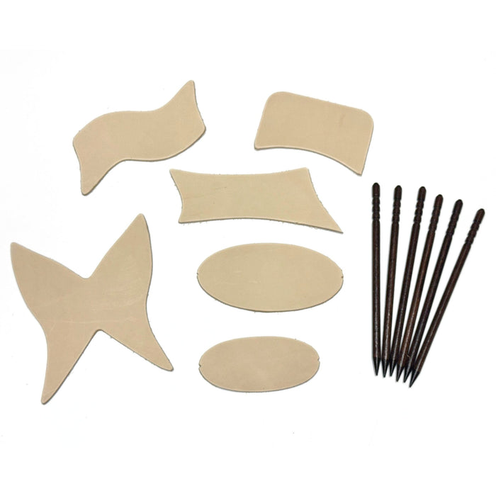 Stick Barrette Leather Craft Kit -Make Your Own Leather Barrettes With Stick - DIY Handmade Retro Hair Accessories