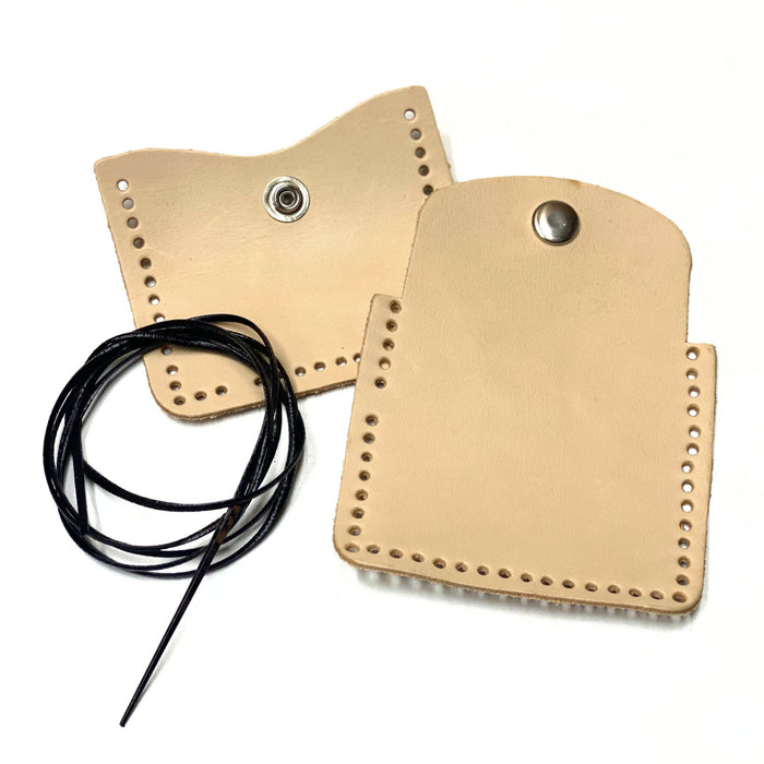 Make Your Own Tuck Away Leather Coin Purse Kit - Leather Craft Project for All Ages