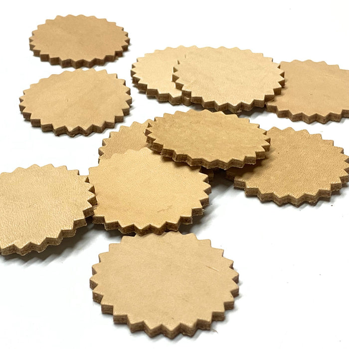 12 Pack 7-8 oz Oak Leather Conchos for Leather Crafts