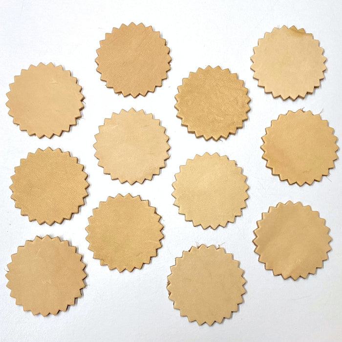 12 Pack 7-8 oz Oak Leather Conchos for Leather Crafts