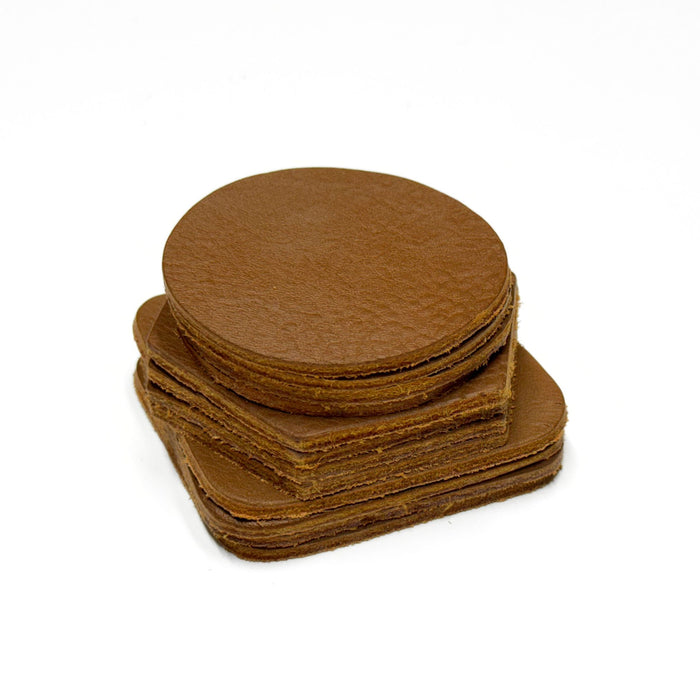 Fine Leather Coasters - 12 pack coaster set