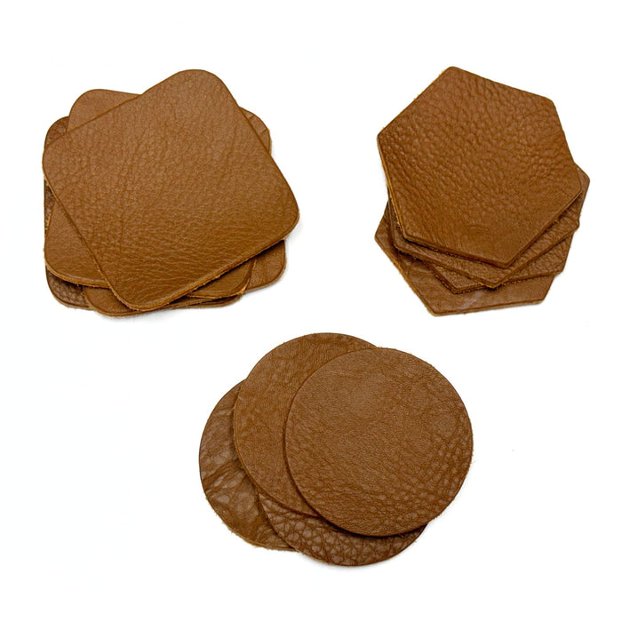 Fine Leather Coasters - 12 pack coaster set