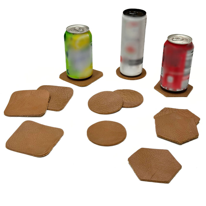 Fine Leather Coasters - 12 pack coaster set