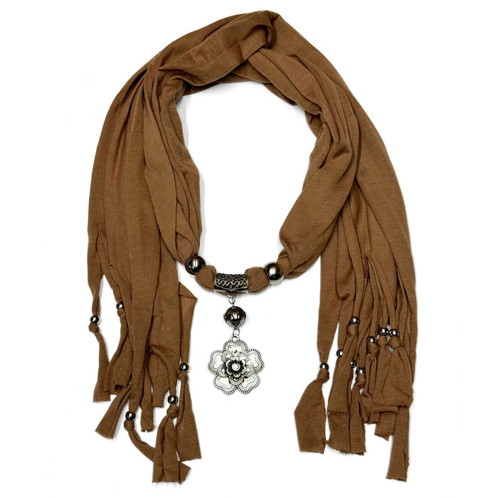 Unique Charming Fashion Scarves with Pendants - Assorted Pack of 3