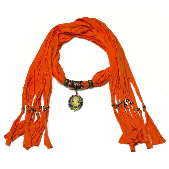 Unique Charming Fashion Scarves with Pendants - Assorted Pack of 3