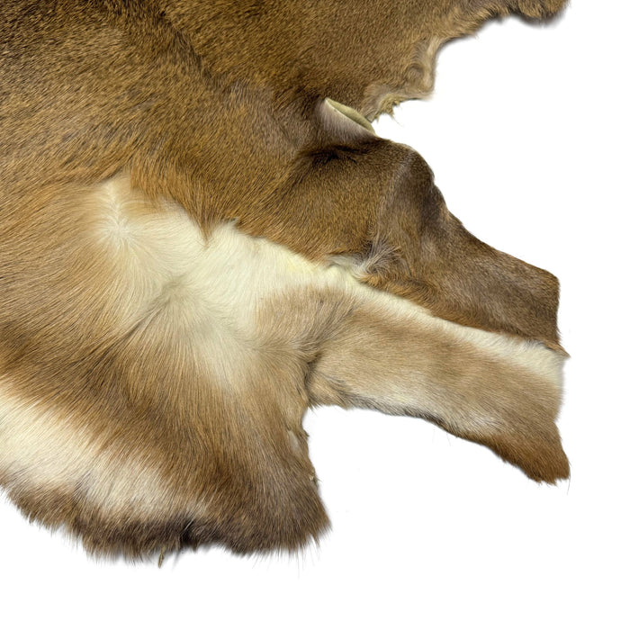 Hair On Deerskin Hide Rug - Tanned Deer Hide with Hair - Grade A - Grade B - Grade C - Large - Extra Large