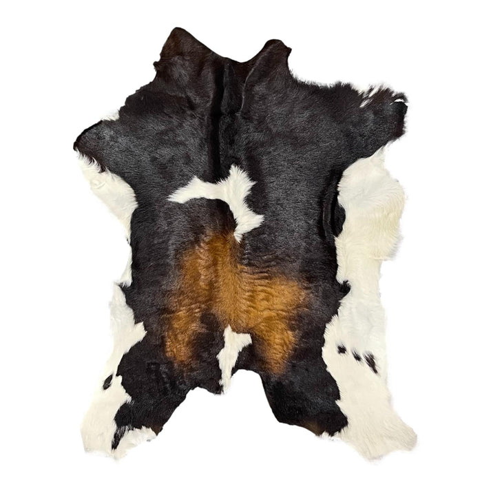 Hair on Hide Calf Leather Hides - Black & White - Brown & White - Tricolor - Calfskin Rugs