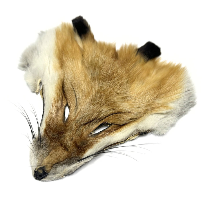 Authentic Classic Fox Face - Genuine Fur Animal Face for Crafts and Costumes