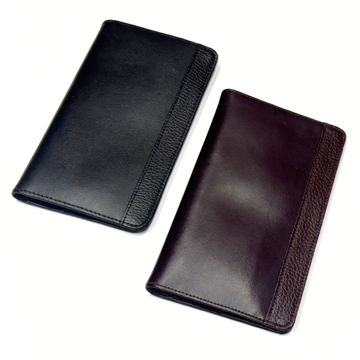 Leather Pocket Secretary - Travel Document Organizer - Notepad or Diary Case