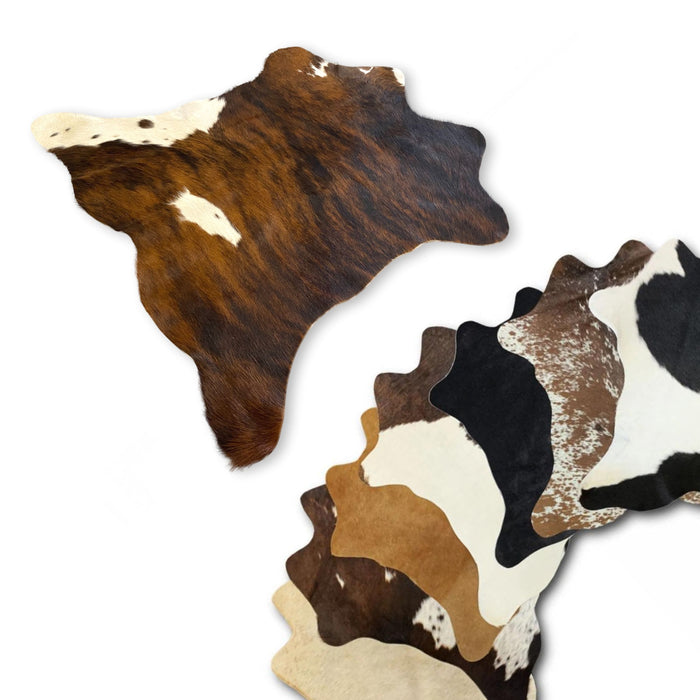 Mini Cowhide Cutouts - Assorted Patterns and Colors - Natural Hair-on Rugs - Home Accent