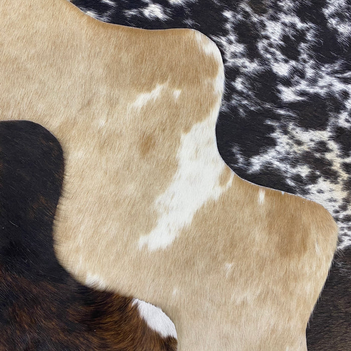 Mini Cowhide Cutouts - Assorted Patterns and Colors - Natural Hair-on Rugs - Home Accent