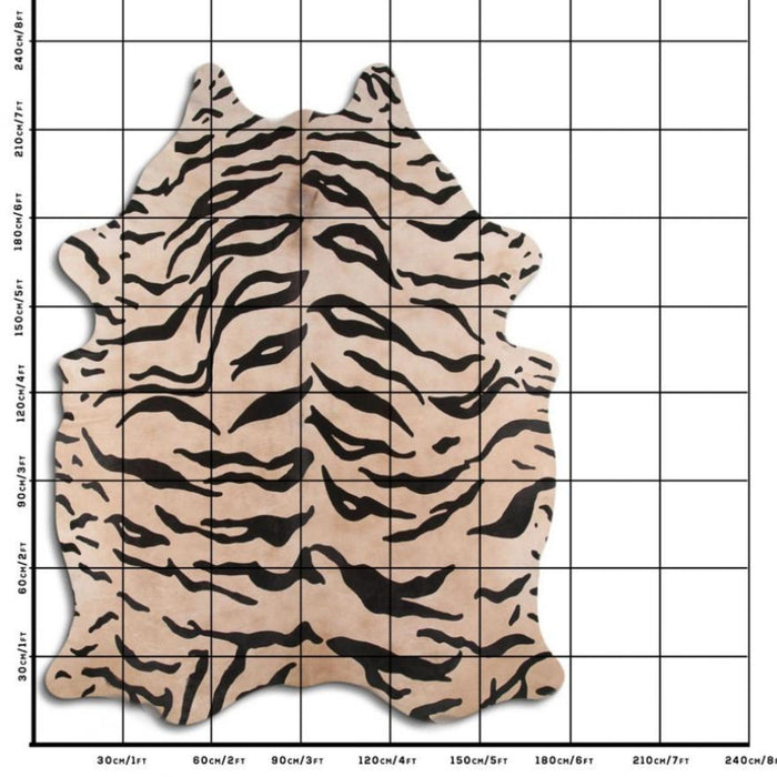 Hair On Cowhide Hides - Printed Zoo Animal Leather Rugs - Grade A