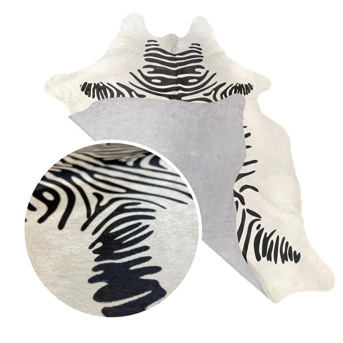 Hair On Cowhide Hides - Printed Zoo Animal Leather Rugs - Grade A