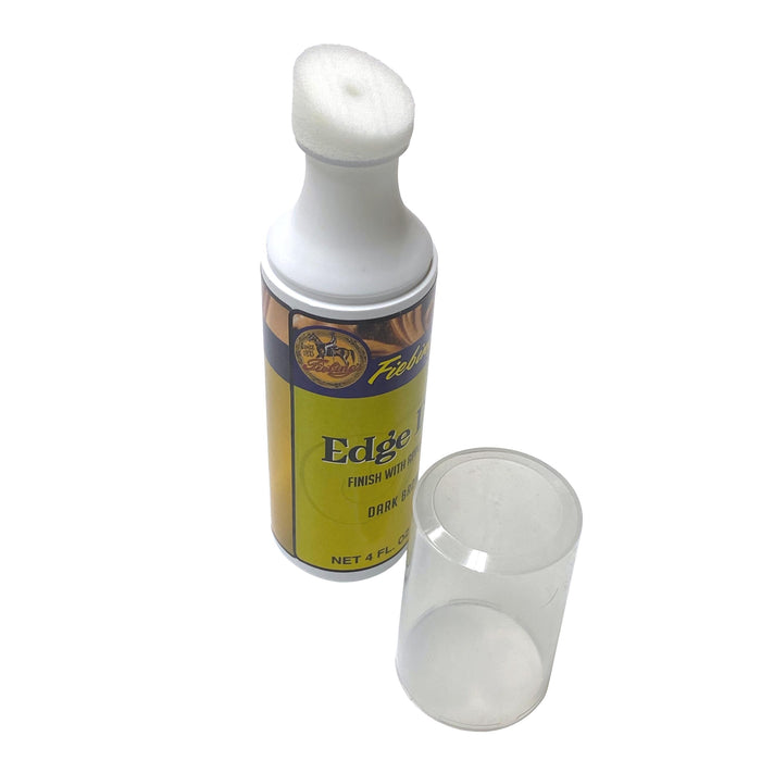 Fiebing's Edge Dye Finish with Applicator - Black - Dark Brown - 3.5 oz