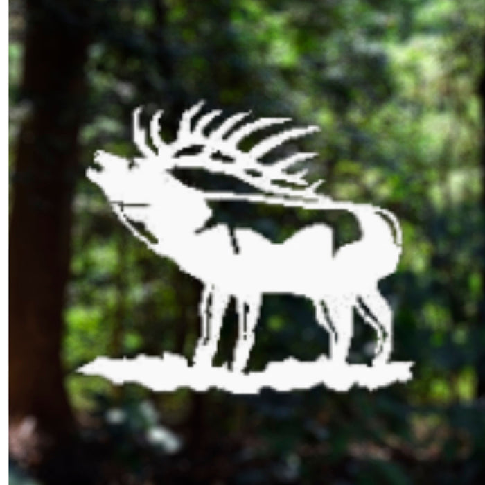 Sportsman's White Decal - Elk