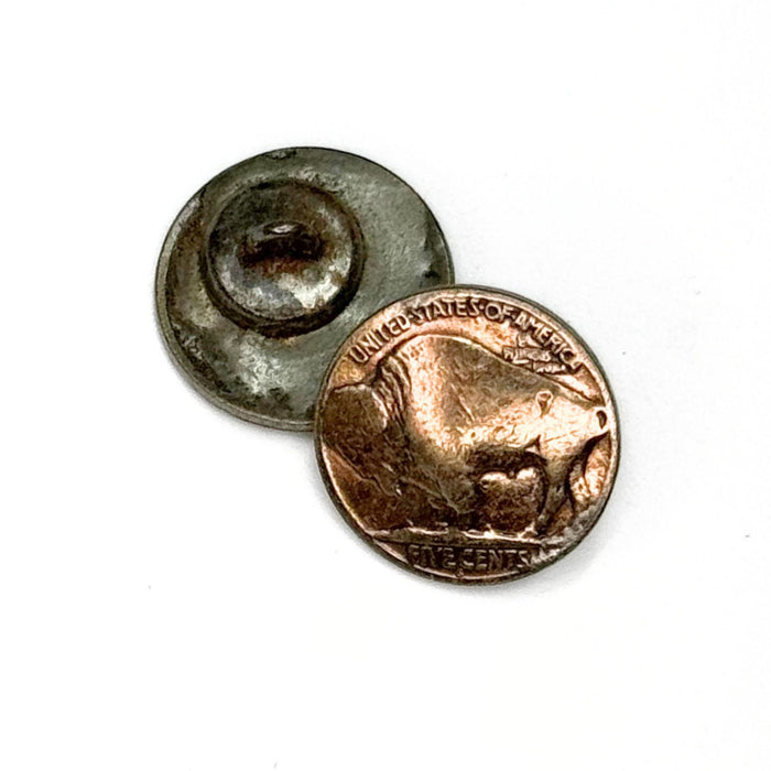 Domed Buffalo Nickel for Craft Accents - Snap - Rivet - Button