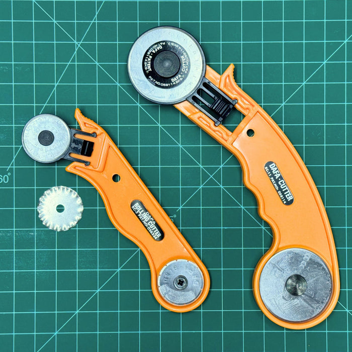 Rotary Cutter - 1" Blade - 1.75" Blade - Roller Cutters for Cutting Multi-Layers of Fabric, Leather, Paper, and Vinyl