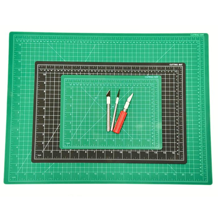 Self Healing Double Sided Ruled Rotary Cutting Mat - Small - Medium - Large