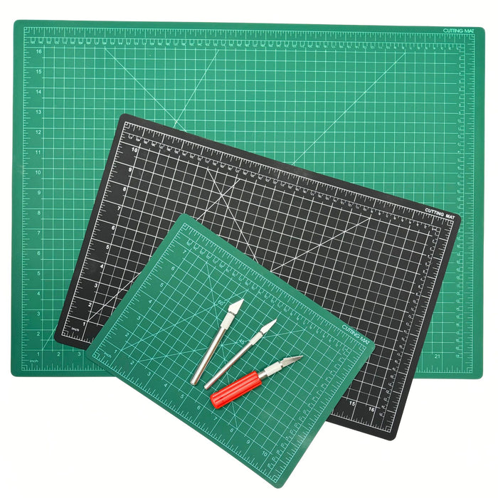 Self Healing Double Sided Ruled Rotary Cutting Mat - Small - Medium - Large