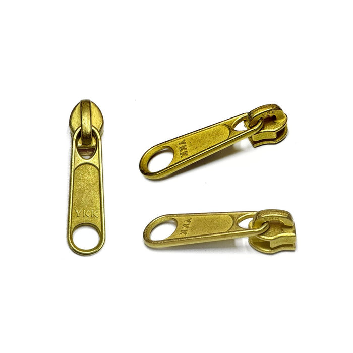 50 Nylon Zipper Pulls - Brass - Brown - Black - White