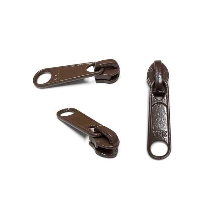 50 Nylon Zipper Pulls - Brass - Brown - Black - White