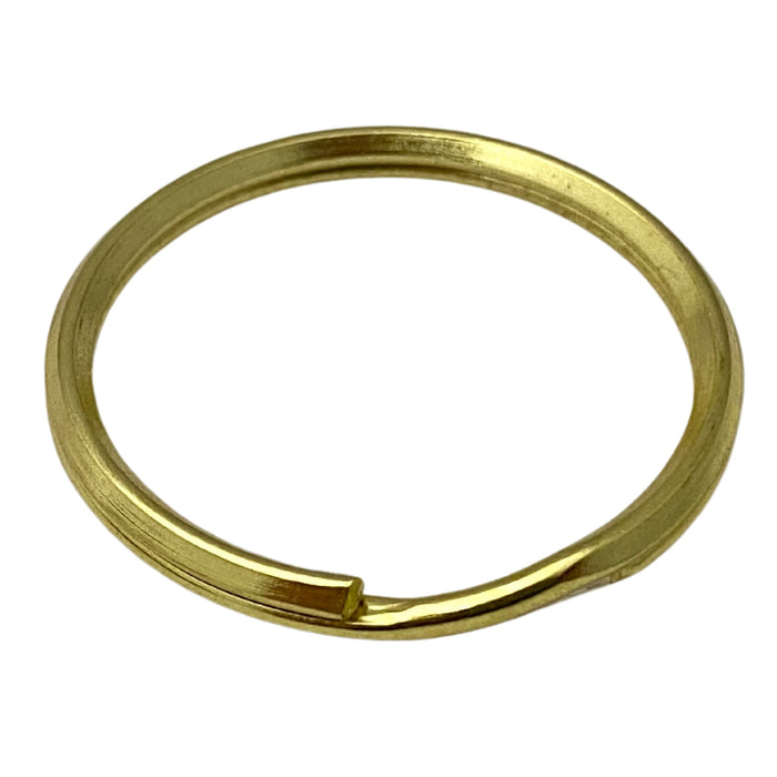 1.5" Gilt Finish Split Rings - Pack of 100 Key Rings