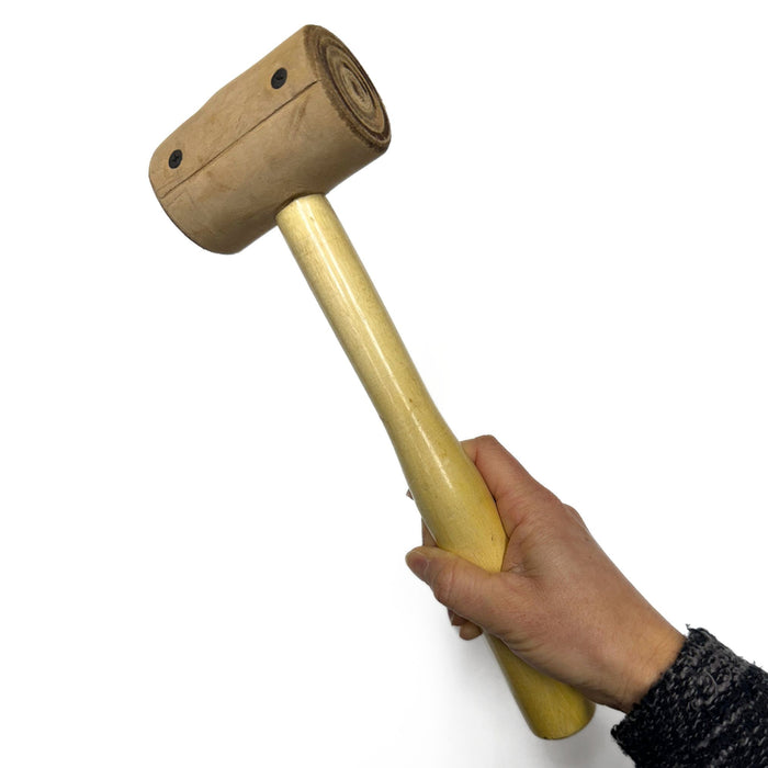 11 Oz Rawhide Mallet - Hammer for Leathercraft, Jewelry Making, Stamping
