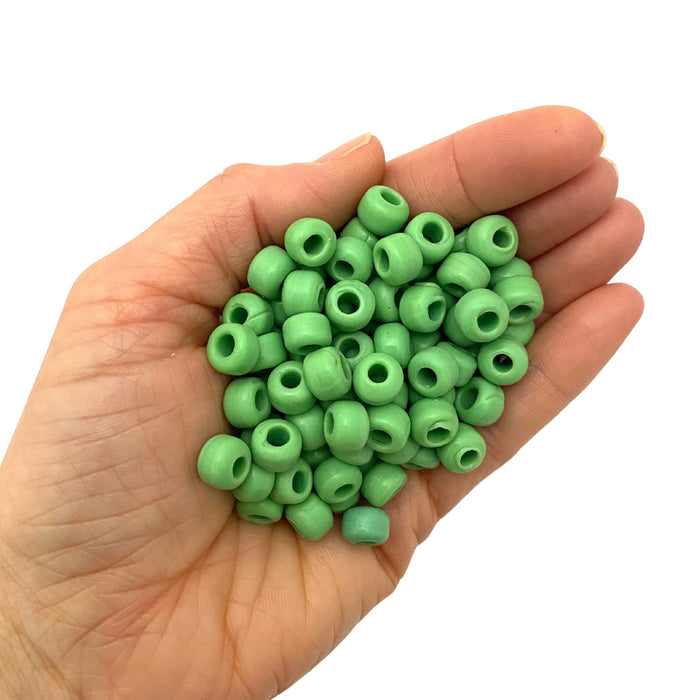 Czech Glass Crow Beads for Crafts & Jewelry Making - Black Blue Green Red White Yellow - 9 mm beads